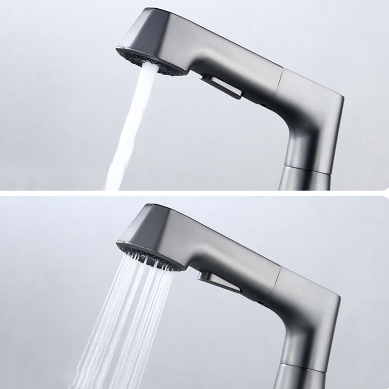 Rubinetto monocomando per lavabo in rame massiccio