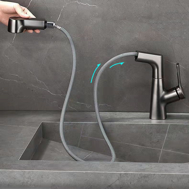 Rubinetto monocomando moderno per lavabo da appoggio