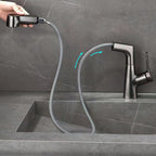 Rubinetto monocomando moderno per lavabo da appoggio