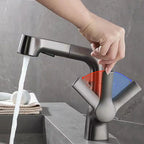 Rubinetto monocomando moderno per lavabo da appoggio