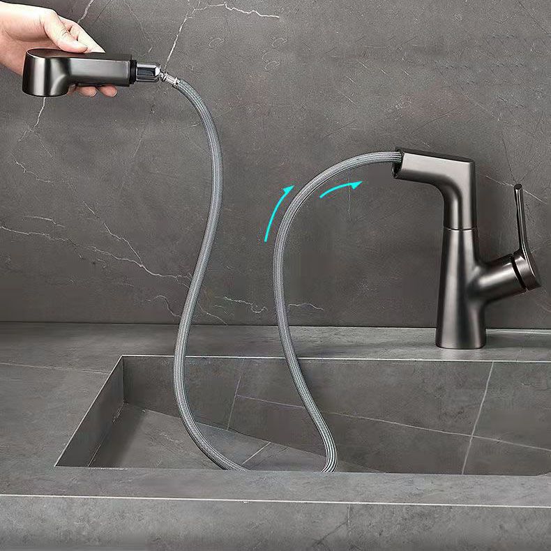 Rubinetto monocomando moderno per lavabo da appoggio