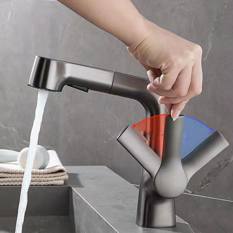 Rubinetto monocomando moderno per lavabo da appoggio