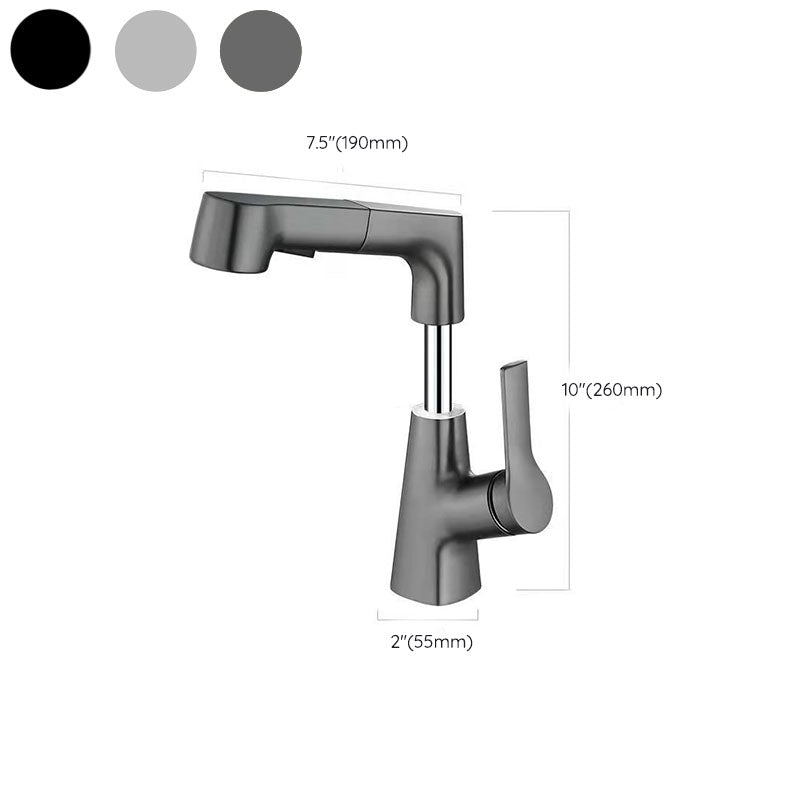 Rubinetto monocomando moderno per lavabo da appoggio