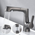 Rubinetto monocomando moderno per lavabo da appoggio