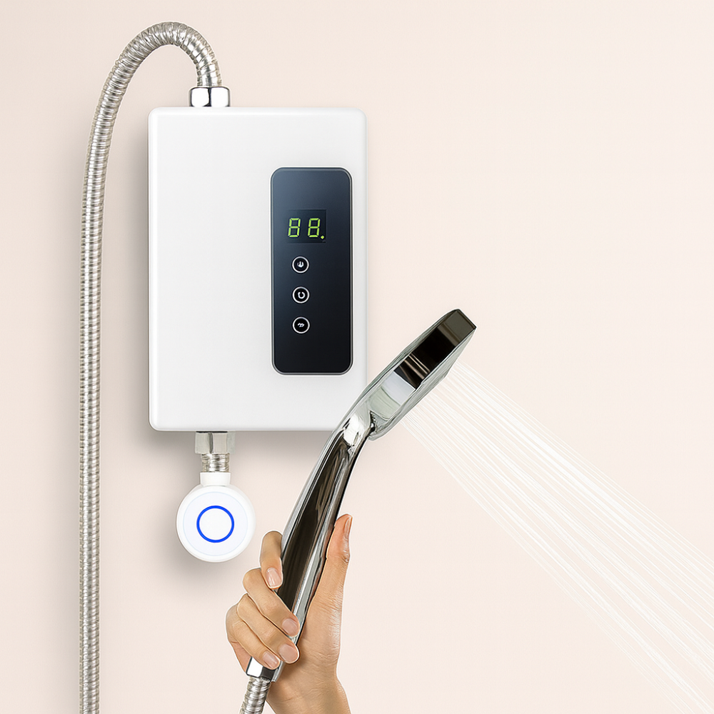 Scaldabagno elettrico istantaneo portatile 3500 W – senza serbatoio, compatto ed efficiente