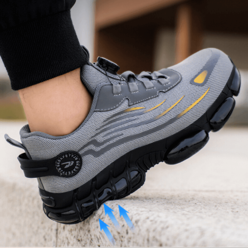 Scarpe da lavoro uomo | Supporto ortopedico e suola antiscivolo | GripFlow