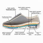 Scarpe extra larghe traspiranti con supporto e rete ventilata