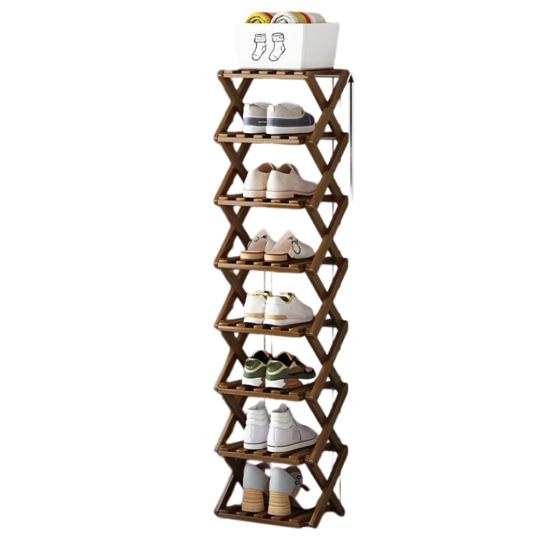 Scarpiera pieghevole ClearStep in bambù