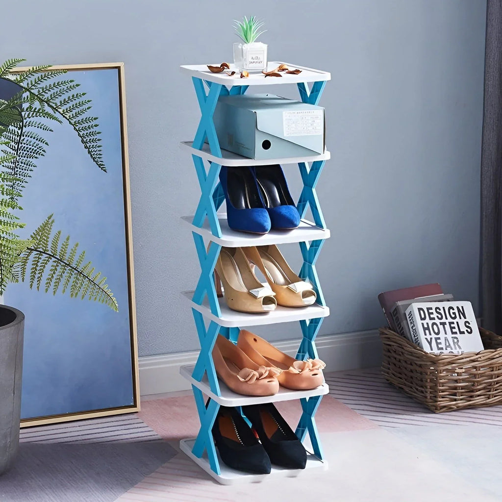 Scarpiera pieghevole multifunzione salvaspazio