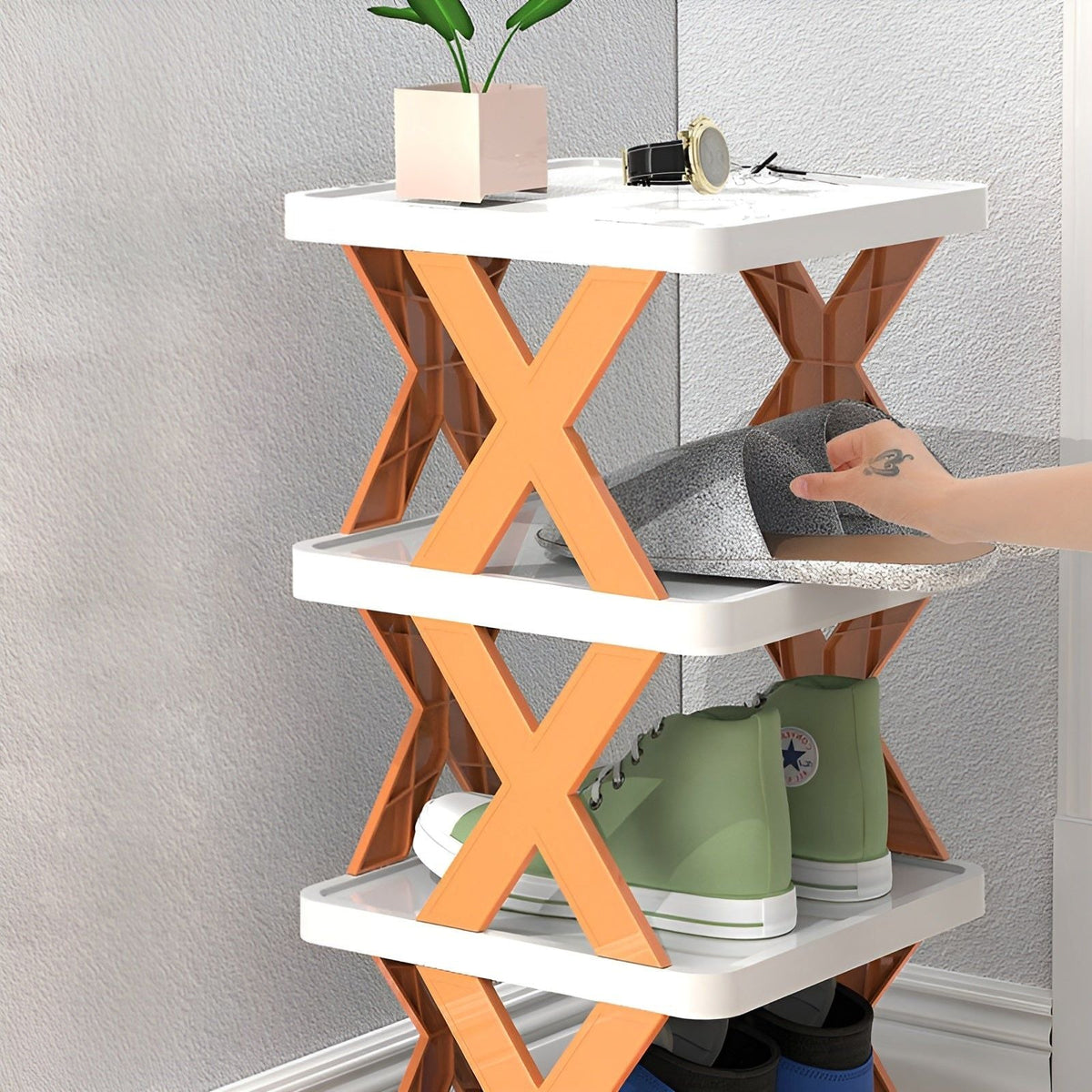 Scarpiera pieghevole multifunzione SpaceSaver