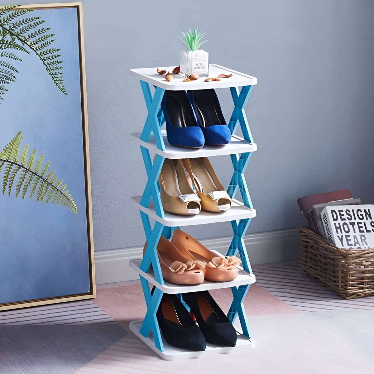 Scarpiera pieghevole multifunzione SpaceSaver