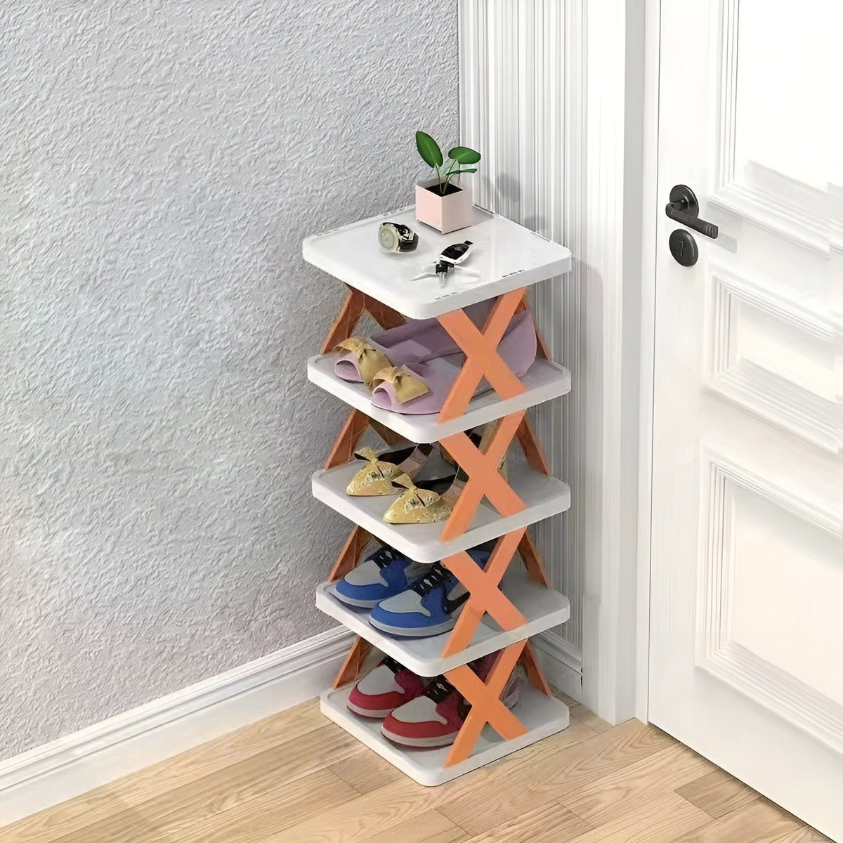 Scarpiera pieghevole multifunzione SpaceSaver