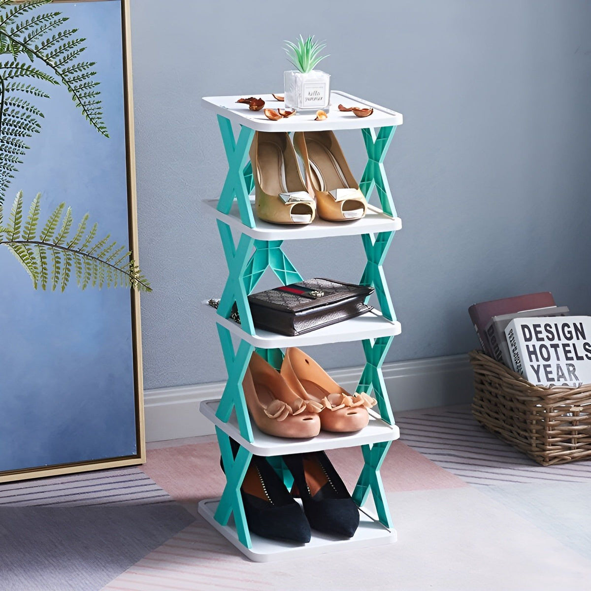 Scarpiera pieghevole multifunzione SpaceSaver