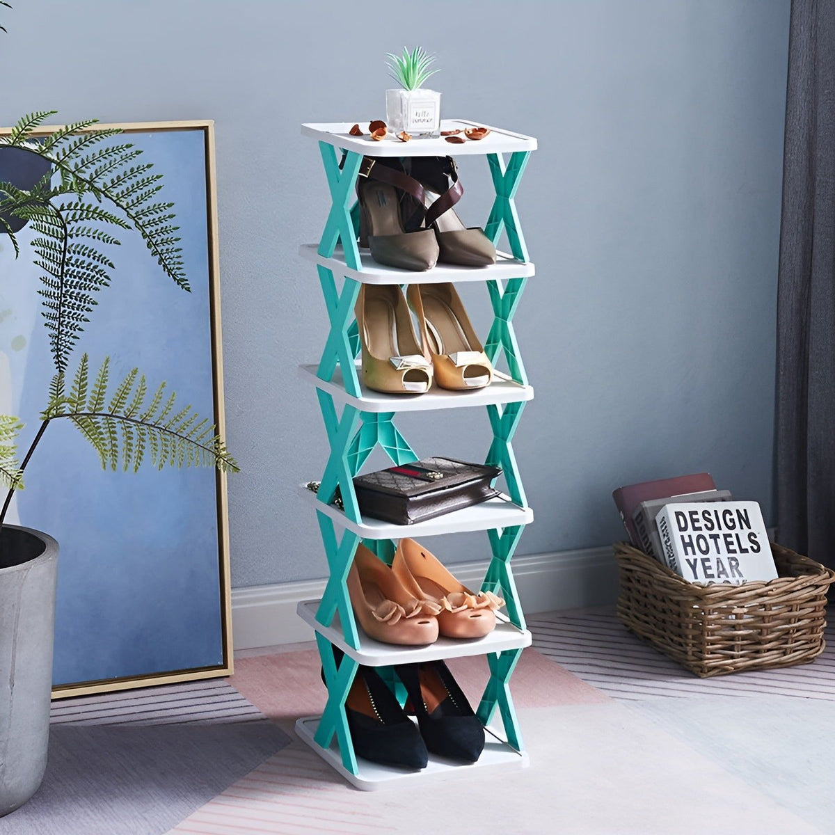Scarpiera pieghevole multifunzione SpaceSaver
