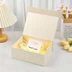 Scatola regalo magnetica premium con luci LED e biglietto d'auguri