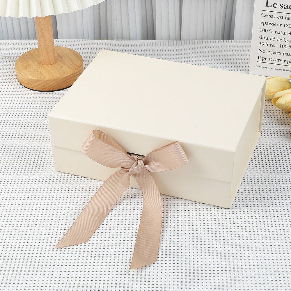 Scatola regalo magnetica premium con luci LED e biglietto d'auguri