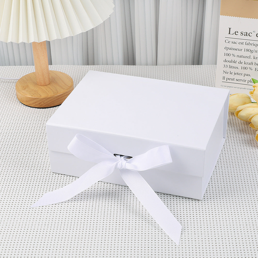 Scatola regalo magnetica premium con luci LED e biglietto d'auguri