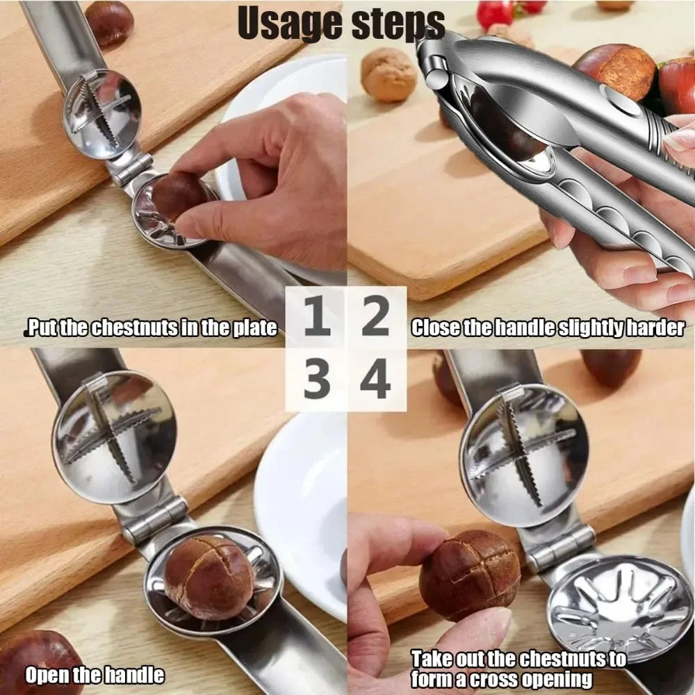 Schiacciacastagne rapido in acciaio inox