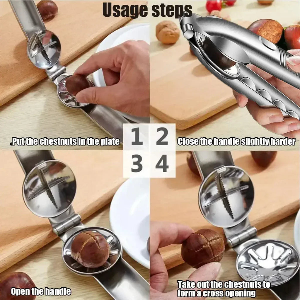 Schiacciacastagne rapido in acciaio inox