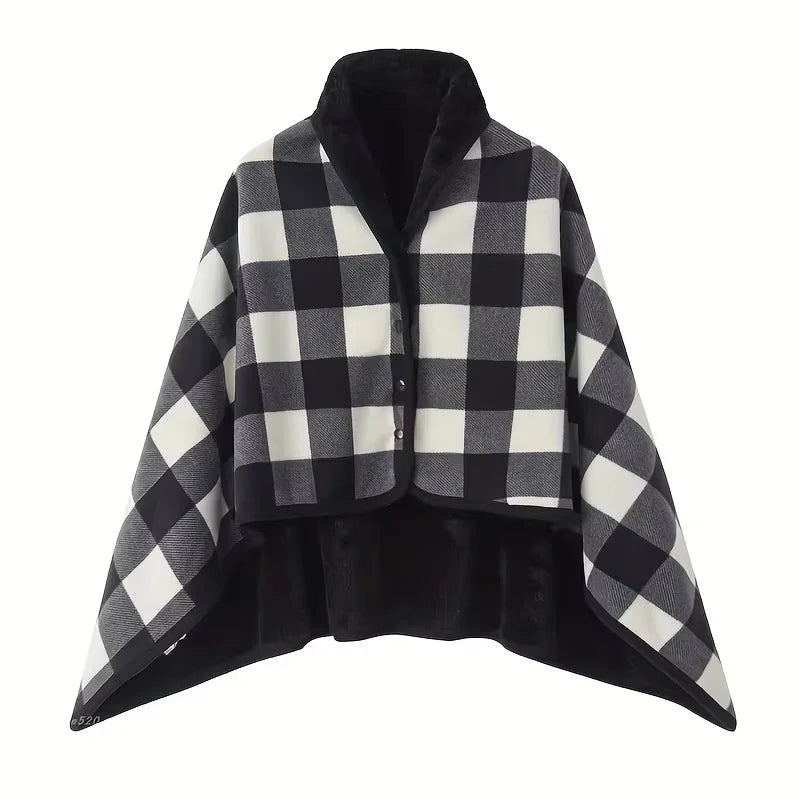 Sciarpa coperta indossabile CozyWrap in morbida flanella per casa e ufficio