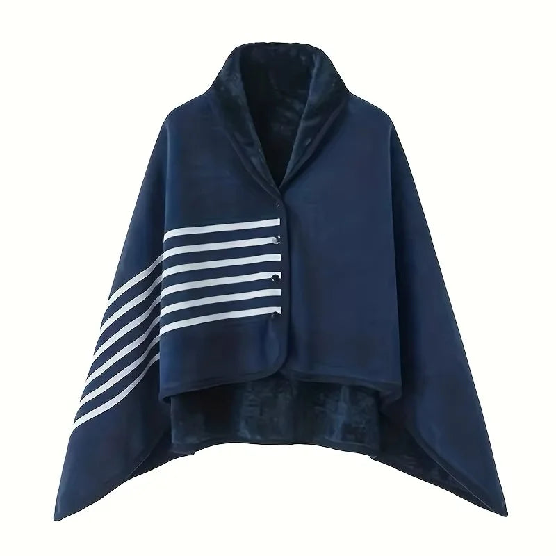 Sciarpa coperta indossabile CozyWrap in morbida flanella per casa e ufficio