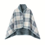 Sciarpa coperta indossabile CozyWrap in morbida flanella per casa e ufficio
