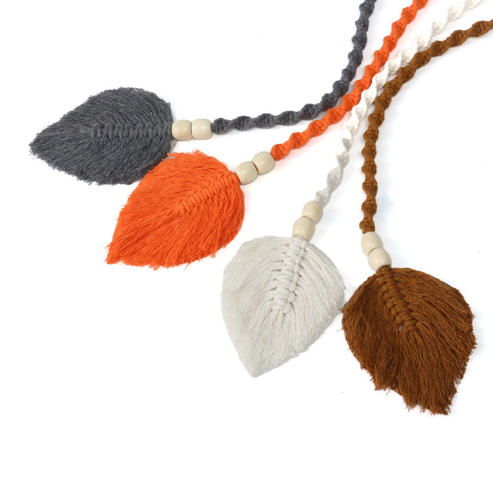 Sciarpa leggera boho con frange