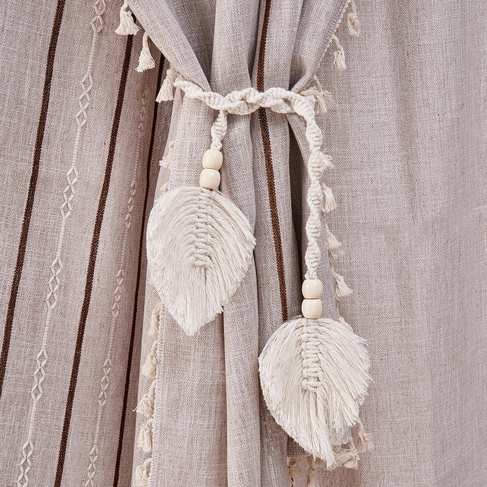 Sciarpa leggera boho con frange