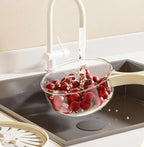 Scolapasta multifunzione con coperchio per lavare e conservare frutta e verdura