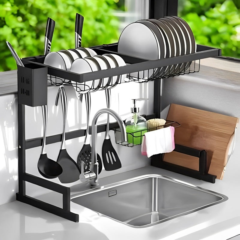 Scolapiatti regolabile da lavello – larghezza personalizzabile da 61 cm a 66 cm