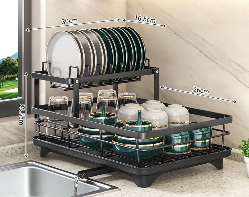 Scolapiatti regolabile salvaspazio per cucine piccole e grandi