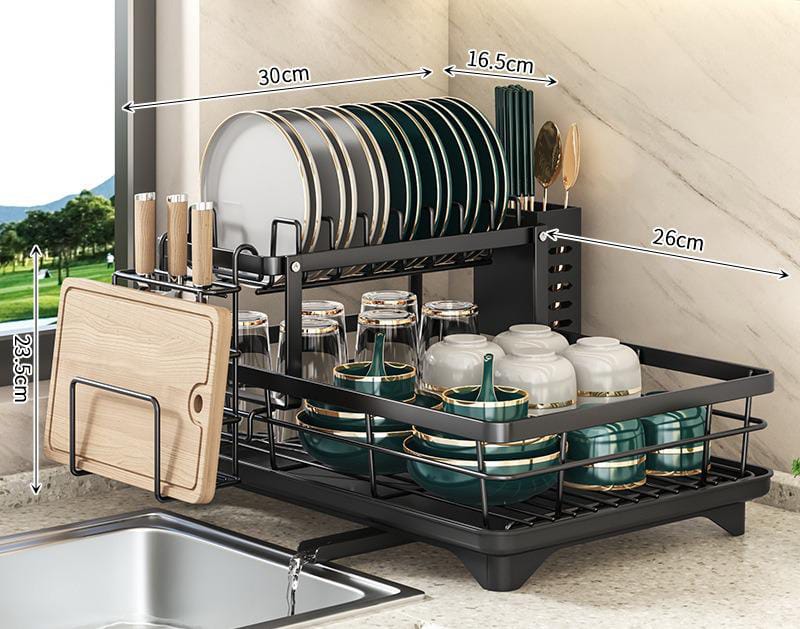 Scolapiatti regolabile salvaspazio per cucine piccole e grandi