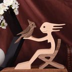 Scultura in legno da tavolo per amanti degli animali – Il legame tra te e il tuo amico a quattro zampe