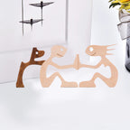 Scultura in legno da tavolo per amanti degli animali – Il legame tra te e il tuo amico a quattro zampe
