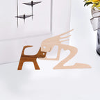 Scultura in legno da tavolo per amanti degli animali – Il legame tra te e il tuo amico a quattro zampe