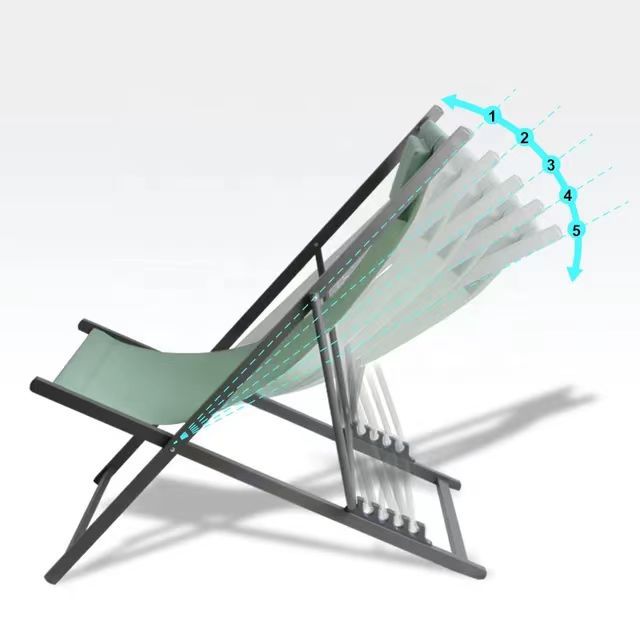 Sedia pieghevole ergonomica con poggiatesta