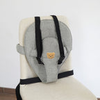 Seggiolino rialzato imbottito portatile con cinture di sicurezza per bambini
