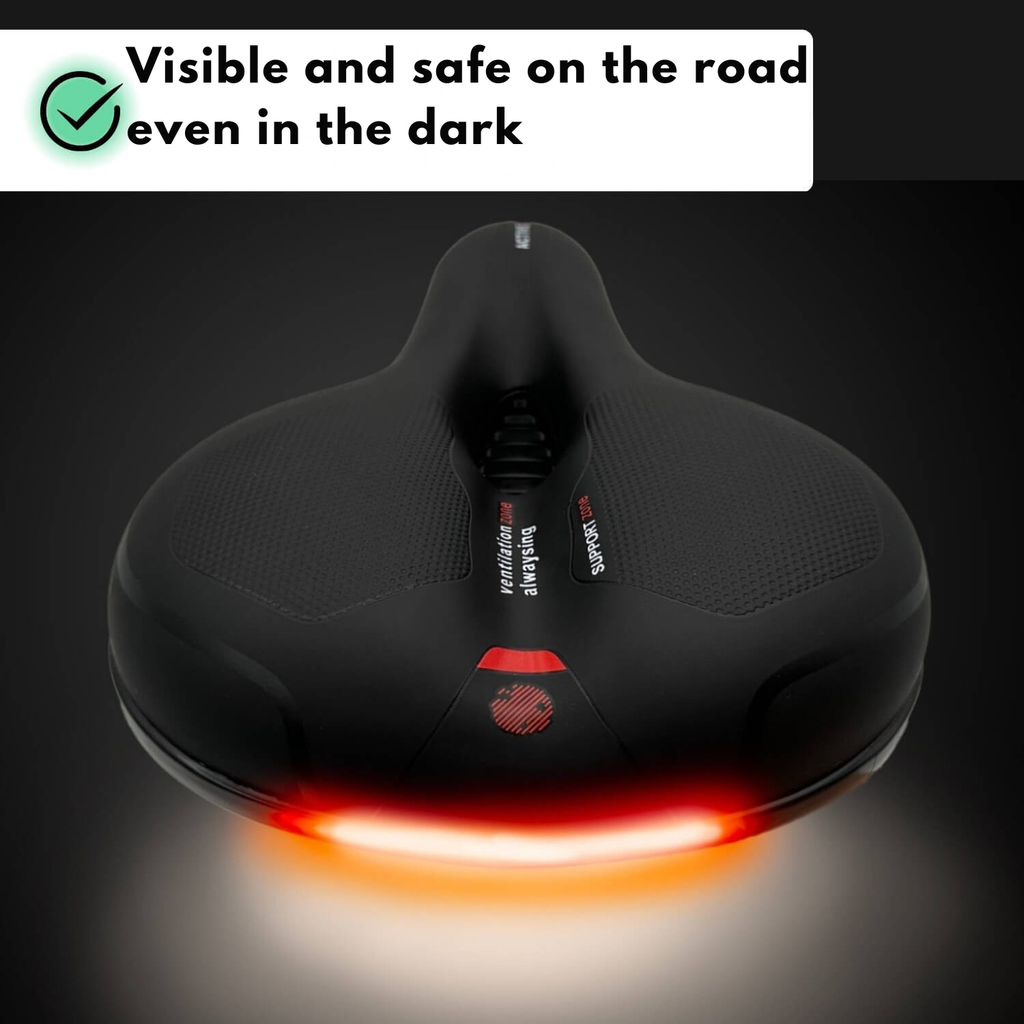 Sella bici ergonomica comfort con ammortizzazione RideRelief