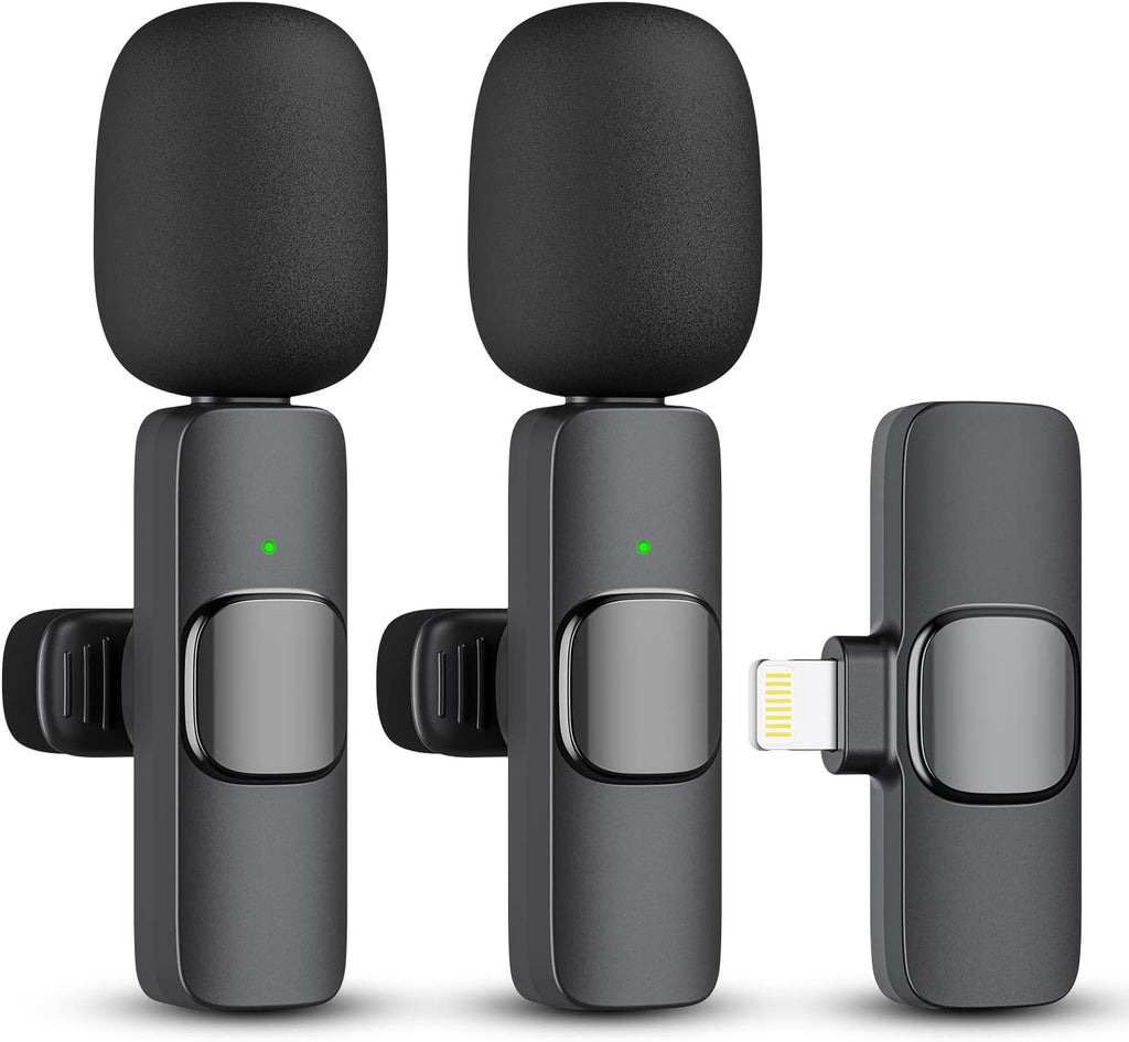 Set 2 microfoni wireless per iPhone e iPad