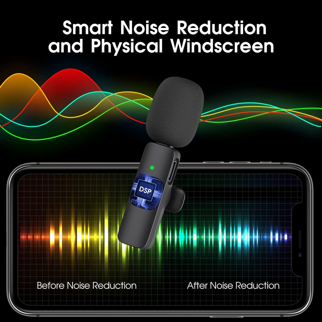 Set 2 microfoni wireless per iPhone e iPad