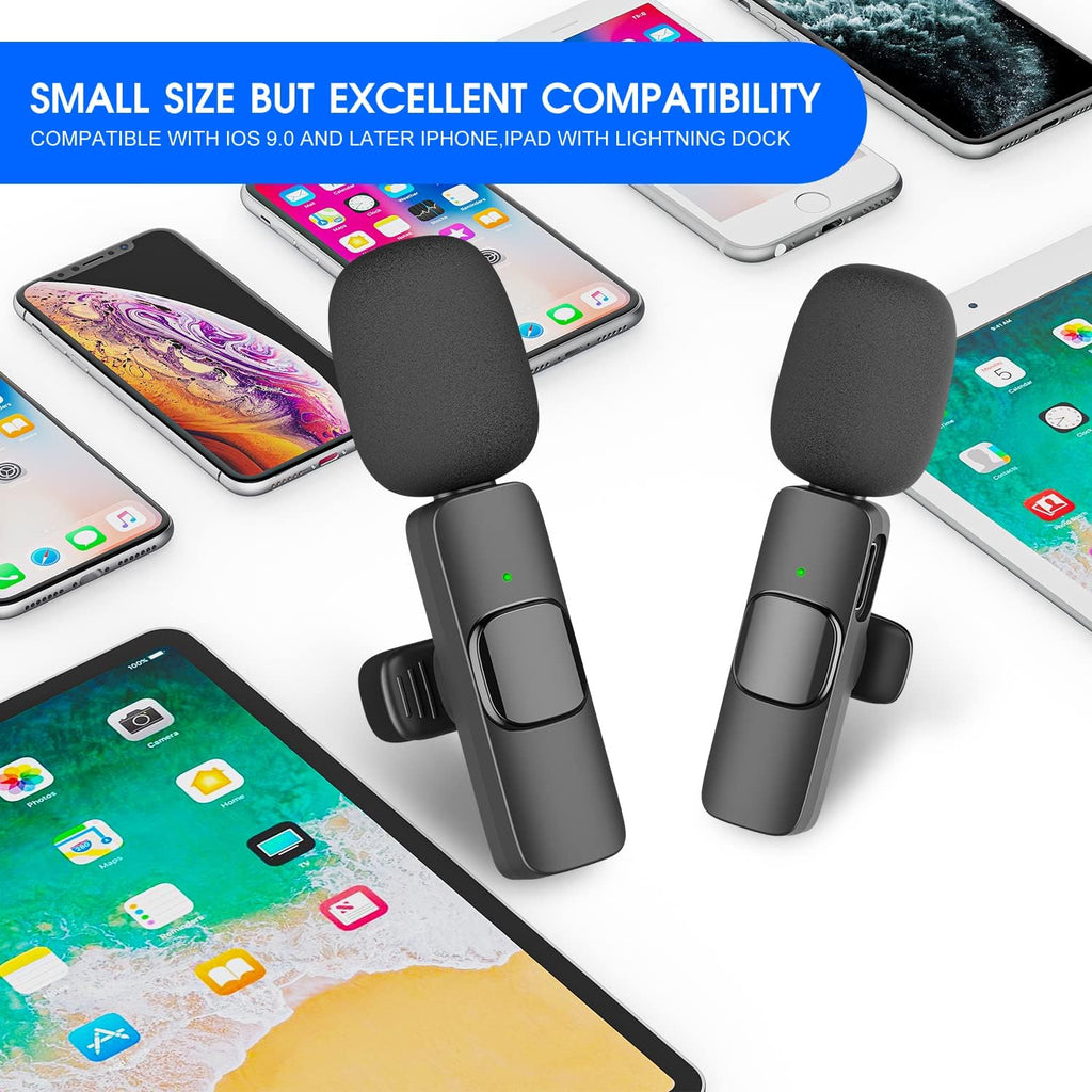 Set 2 microfoni wireless per iPhone e iPad