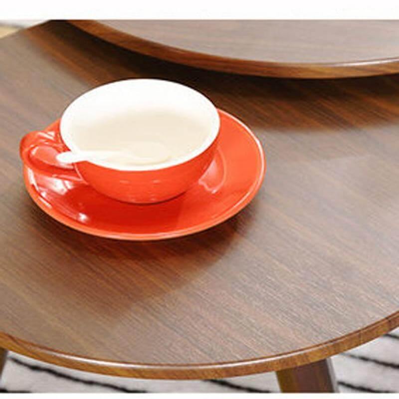 Set 3 tavolini da caffè rotondi stile nordico moderno