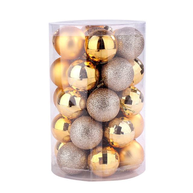 Set 34 palline di Natale 4 cm per albero