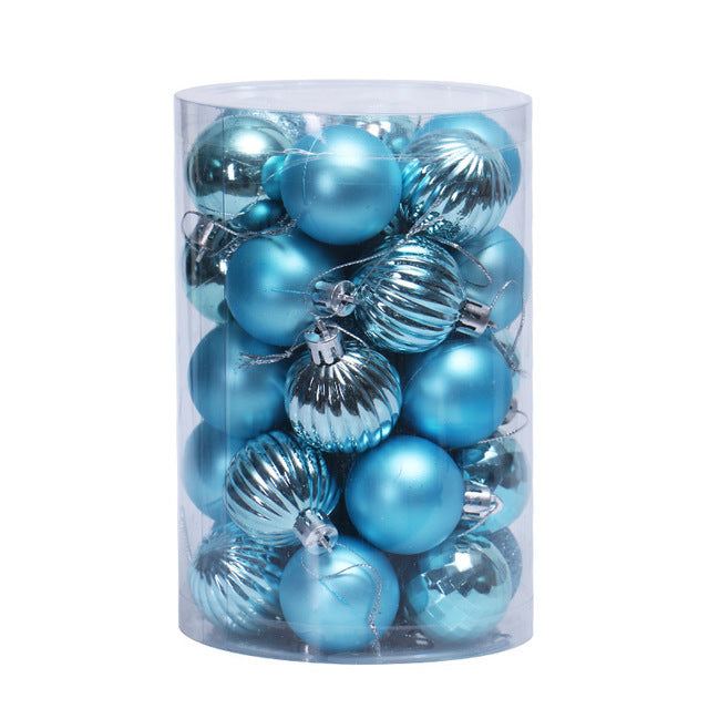 Set 34 palline di Natale 4 cm per albero