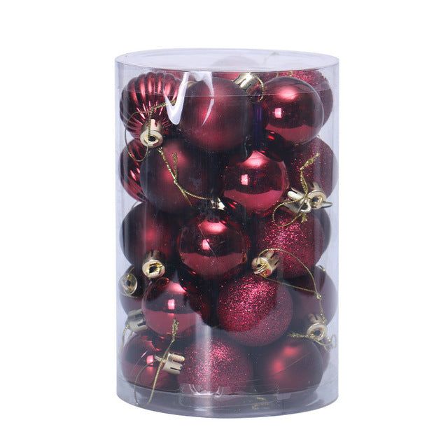 Set 34 palline di Natale 4 cm per albero