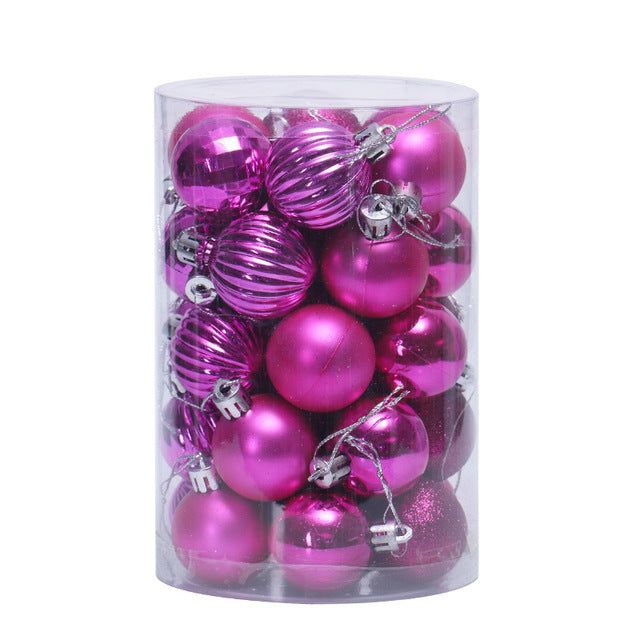 Set 34 palline di Natale 4 cm per albero