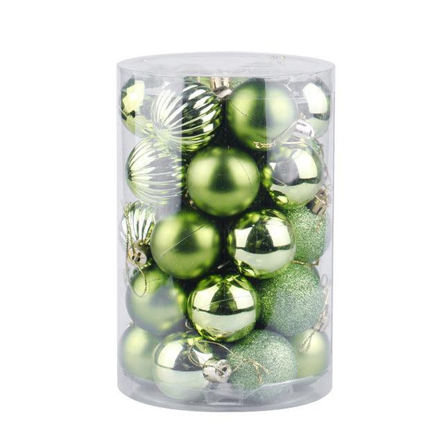 Set 34 palline di Natale 4 cm per albero