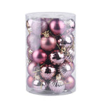 Set 34 palline di Natale 4 cm per albero