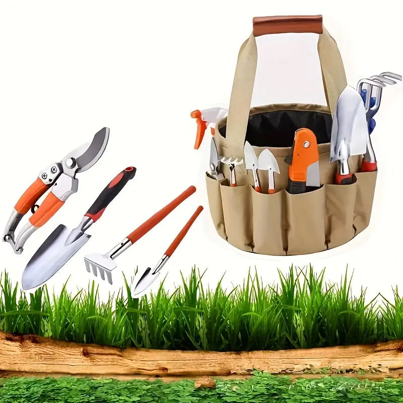 Set attrezzi da giardino con borsa – 10 pezzi per la cura del verde