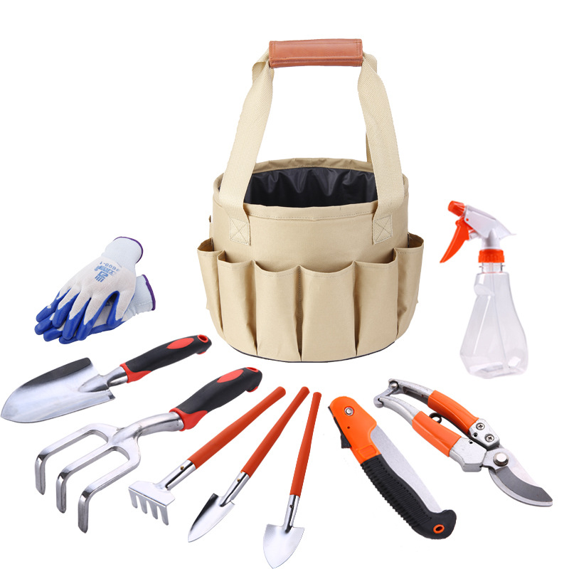 Set attrezzi da giardino con borsa – 10 pezzi per la cura del verde